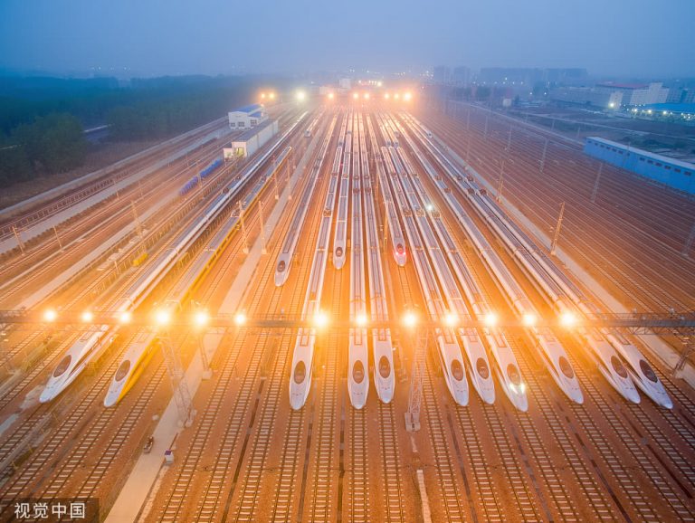 zhengzhou,central of china. key railway cross and transport city